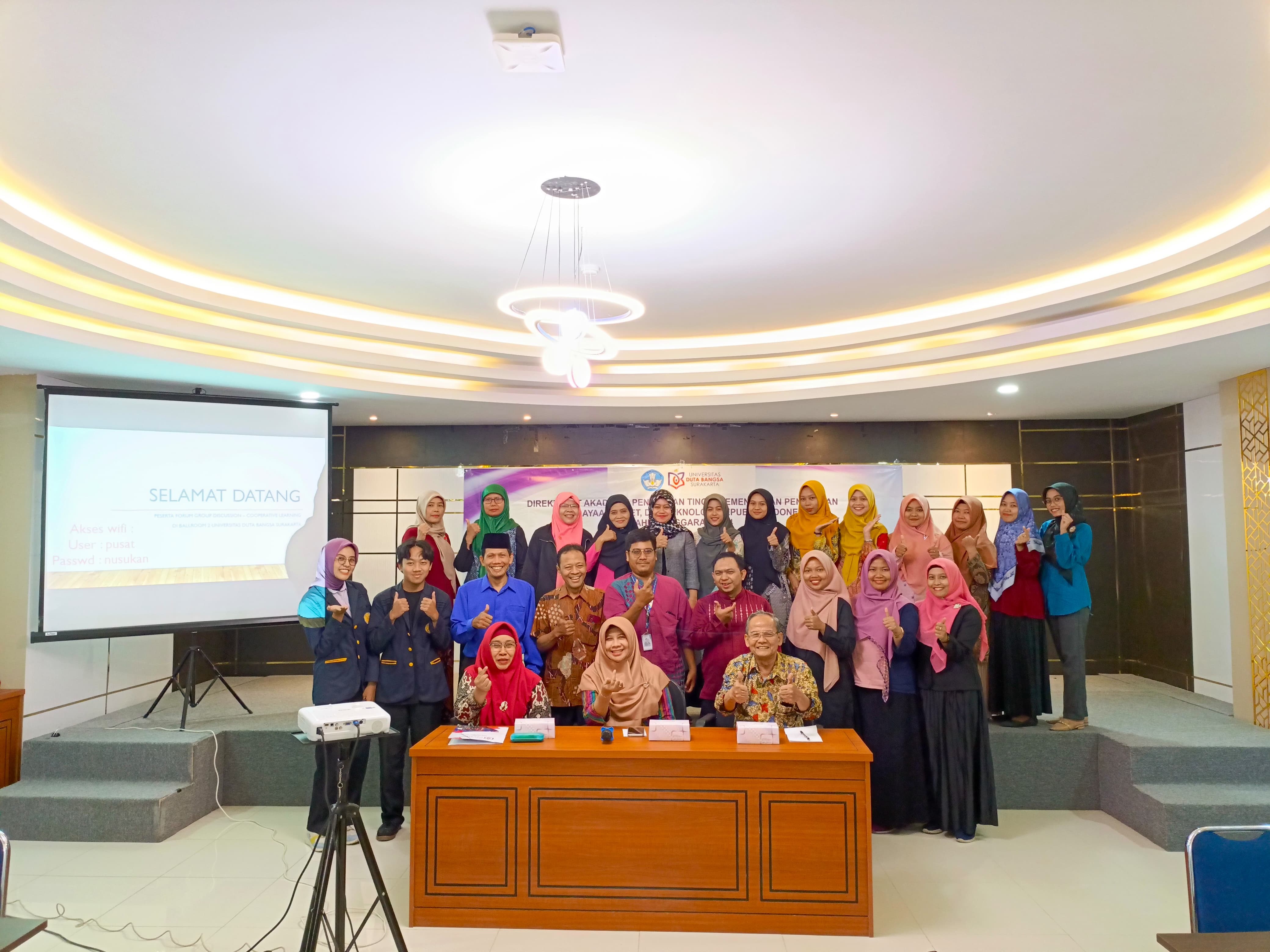FGD UDB Surakarta tentang Metode Pembelajaran Cooperative Learning" menghadirkan narasumber Prof. Gunarhadi, M.A., Ph.D.