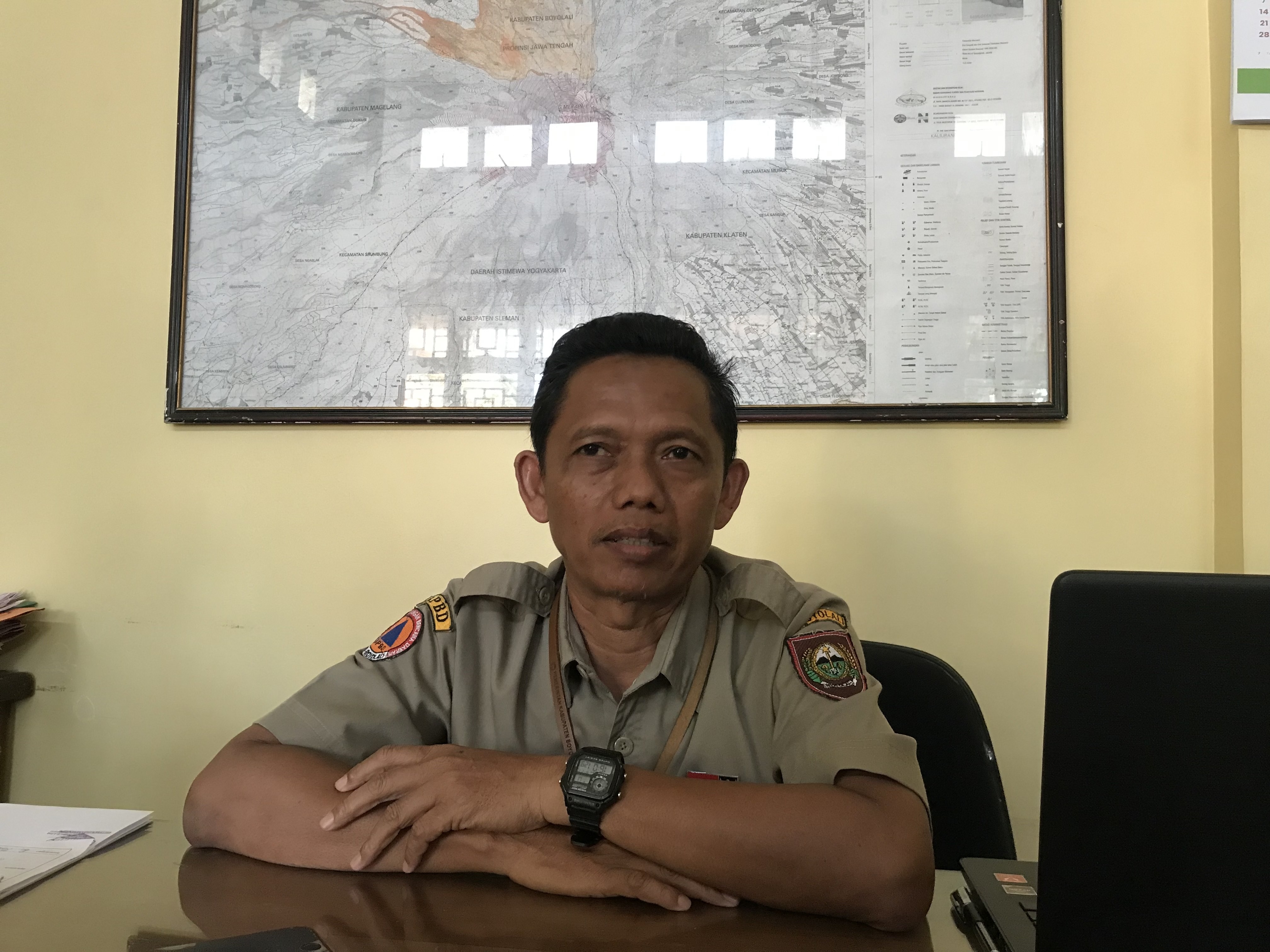 Kabid Kedaruratan dan Logistik BPBD Boyolali Suparman beberkan upaya tangani kekeringan.