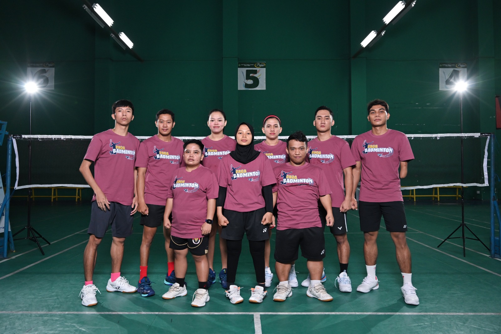 Kontingen Indonesia dari cabor para badminton di ajang Paralimpiade Paris 2024.  &nbsp;  &nbsp;