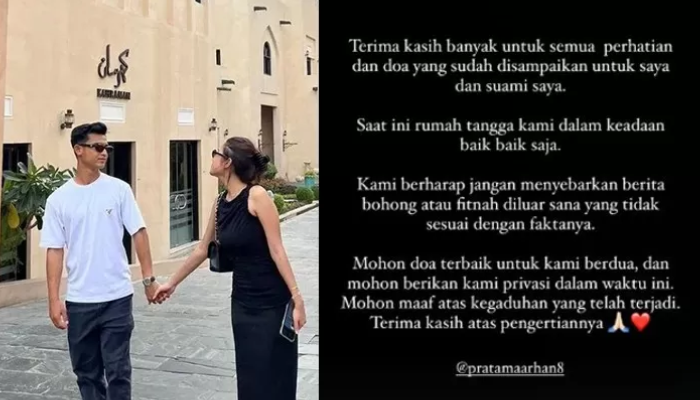 Postingan Azizah Salsha di Instagram Story-nya, Rabu (21/8).