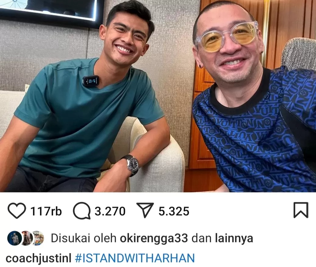 Coach Justin bersama Pratama Arhan.