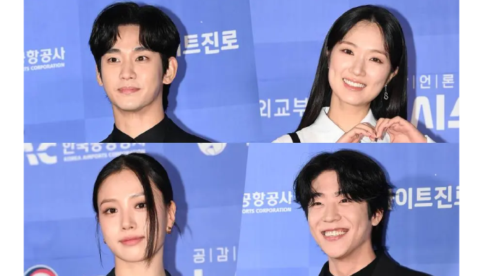 Kim Soo Hyun, Kim Hye Yoon, Go Min Si, Chae Jong Hyeop saat hadiri Newsis K-Expo.