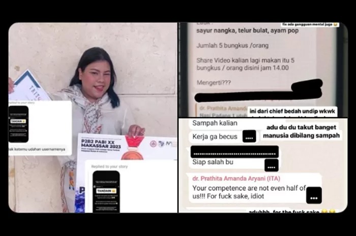 Foto tangkapan layar tentang dr Prathita Amanda Aryani di media sosial.