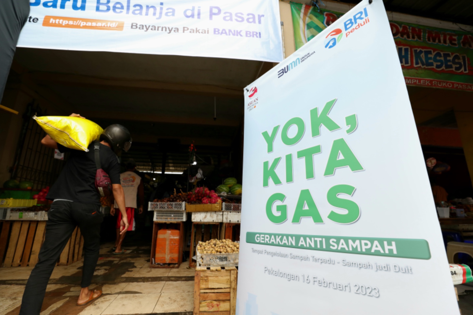 BRI mengajak masyarakat untuk aktif mengurangi volume sampah dengan meluncurkan Gerakan BRI Peduli "Yok Kita GAS"