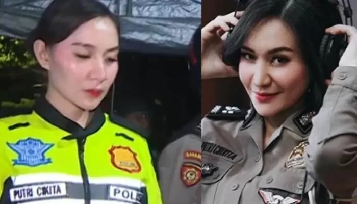 polwan viral bernama Putri Sirty Cikita Sabunge.