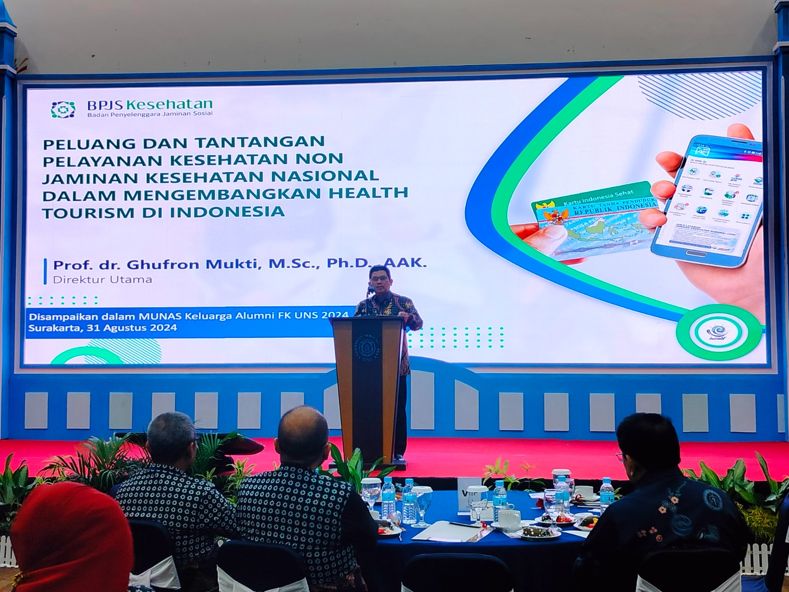 Pembukaan Munas KAFK UNS 2024 di UNS Tower, Sabtu (31/8).