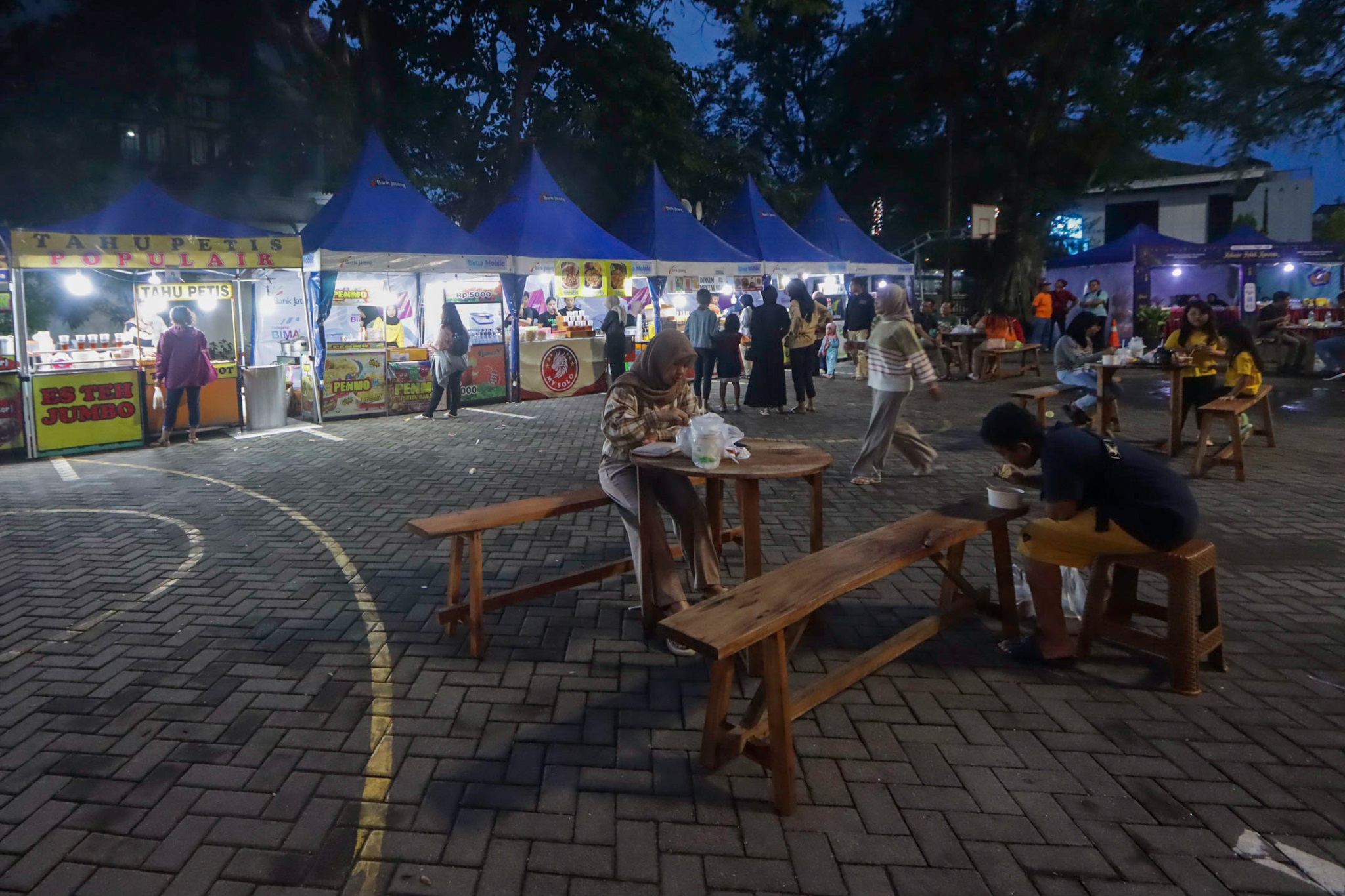Bazar kuliner yang digelar di Balai Kota Solo, belum lama ini.  &nbsp;