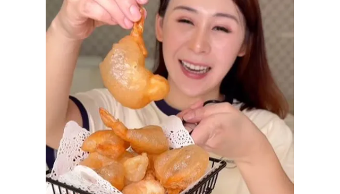 Udang balon dengan gelembung sempurna yang viral di TikTok.
