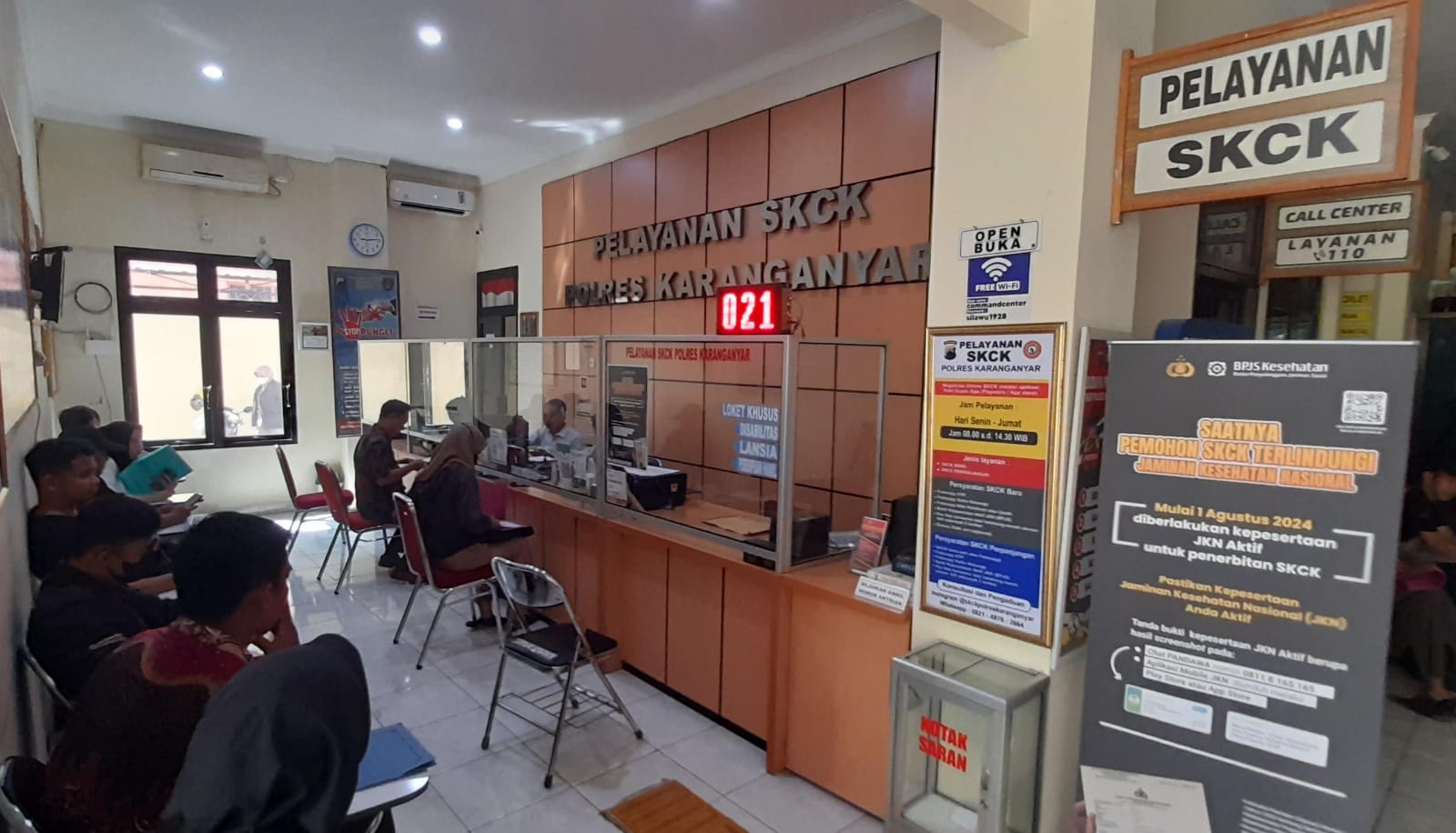 Ilustrasi pelayanan SKCK di Mapolres Karanganyar