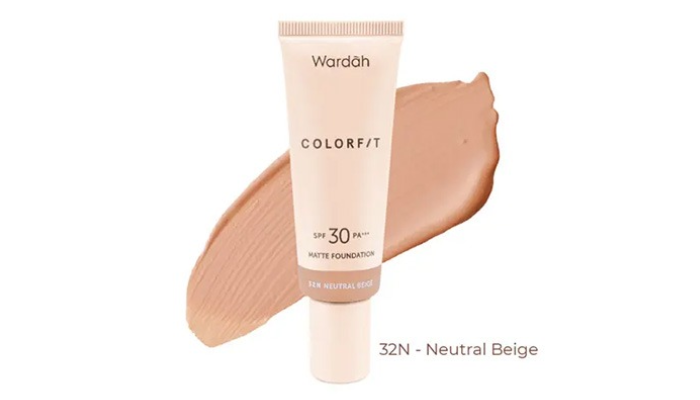 Wardah Colorfit Matte Foundation 32N Neutral Beige
