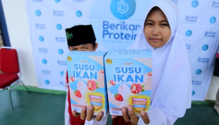 Ilustrasi susu ikan yang diusulkan dalam prgram makan bergizi gratis Prabowo-Gibran.