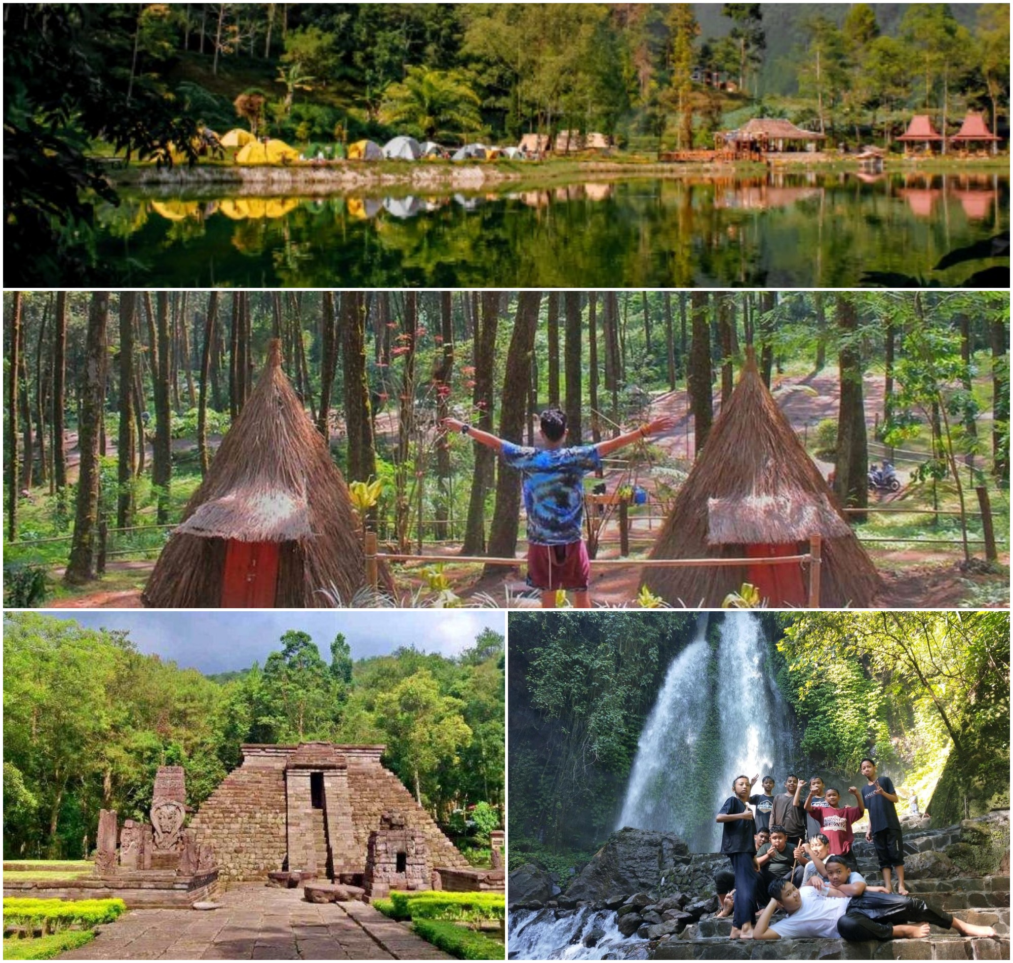 Kolase Foto Wisata di Desa Berjo.