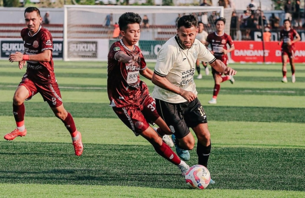 Laga Persipa Pati melawan Nusantara United di Liga 2 musim ini.