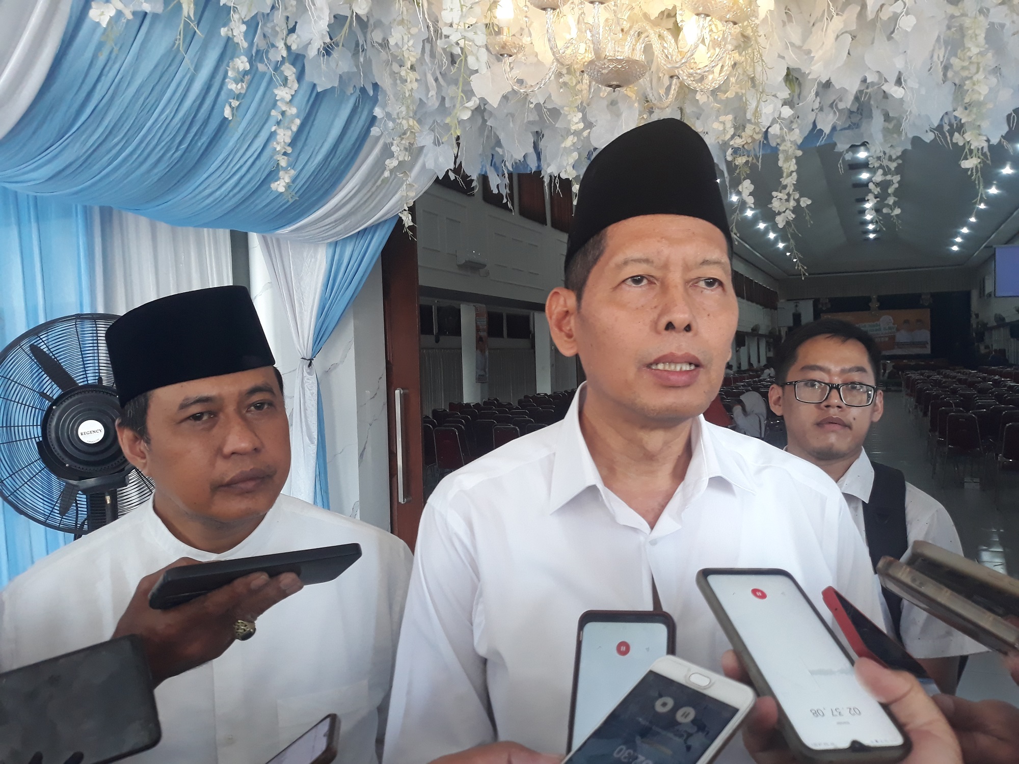 Bakal Calon Bupati Klaten Herry Wibowo saat hadiri konsolidasi PKS. (Angga Purenda/Radar Solo)