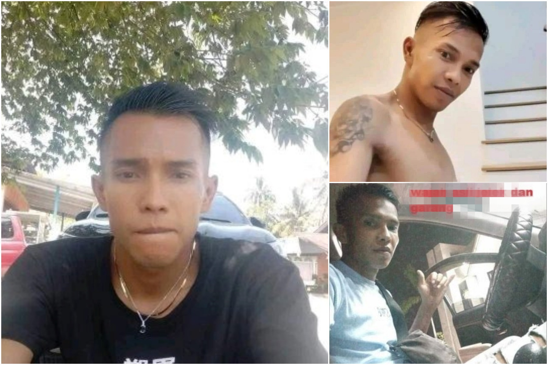 Tampang terduga tersangka yang beredar di media sosial