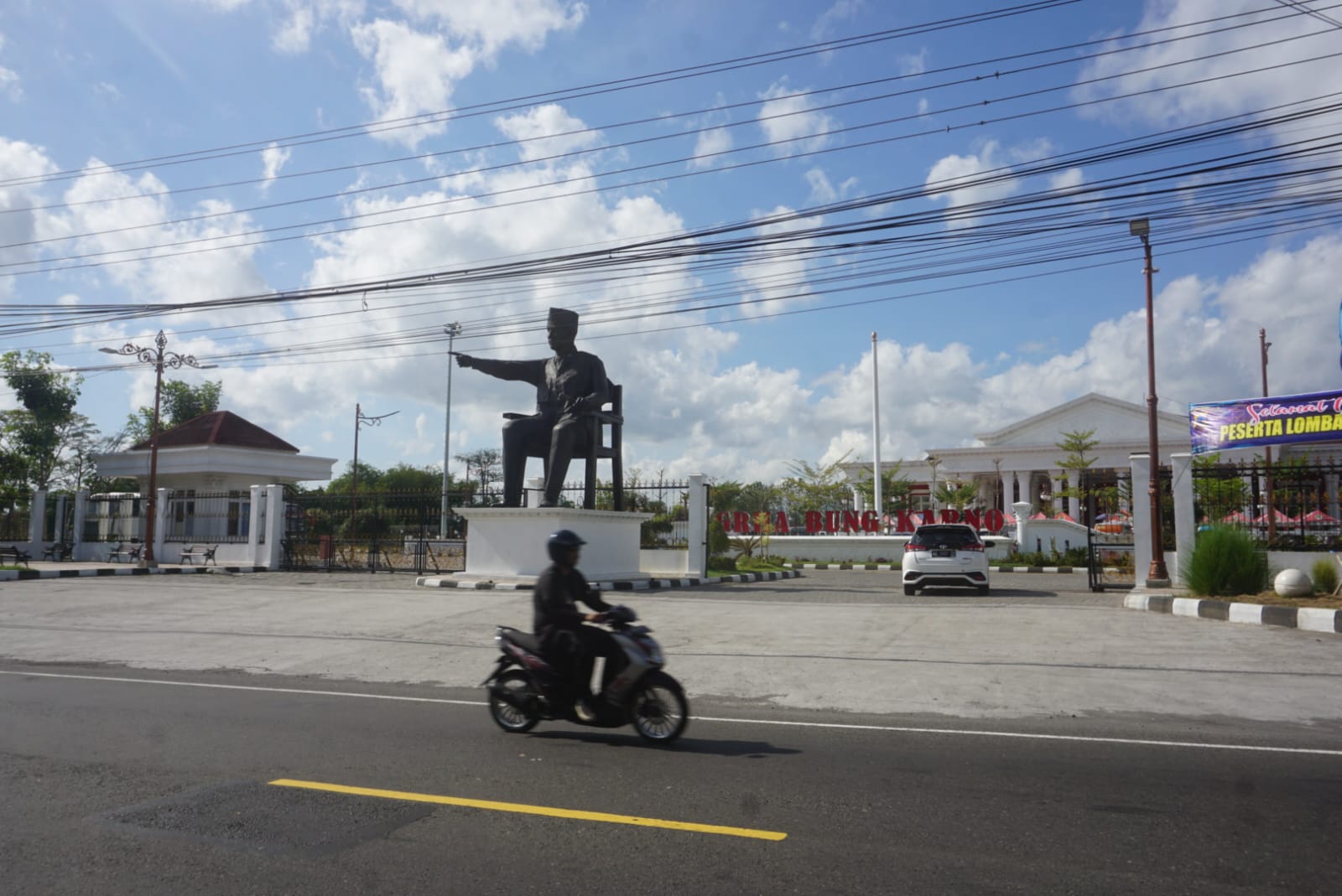 Kompleks Gedung Pertemuan Grha Bung Karno di Kelurahan Buntalan, Kecamatan Klaten Tengah, Klaten. (Angga Purenda/Radar Solo)