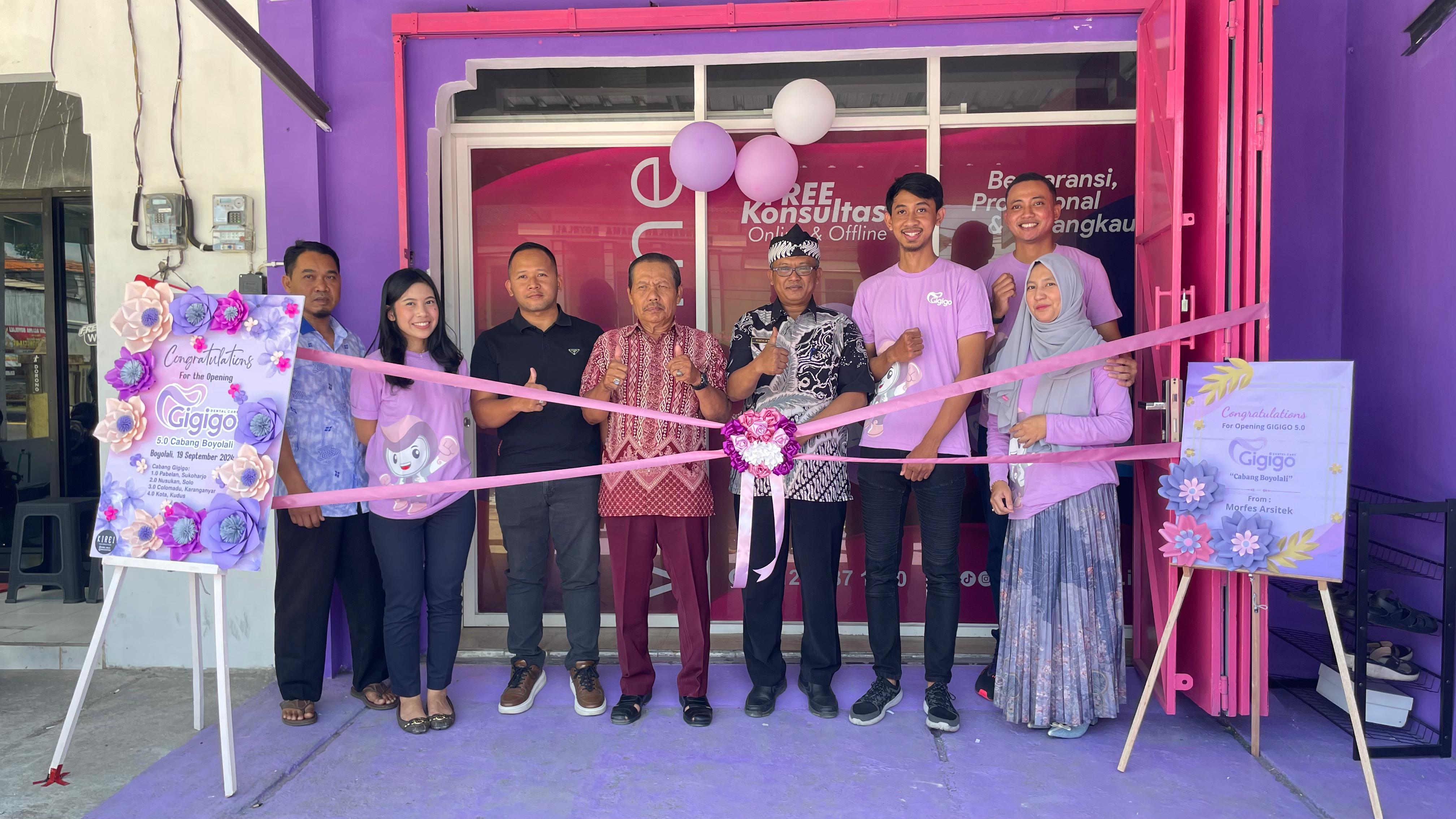 Launching Gigigo dental care di Kampung Pomah, Kecamatan Mojosongo, Boyolali.
