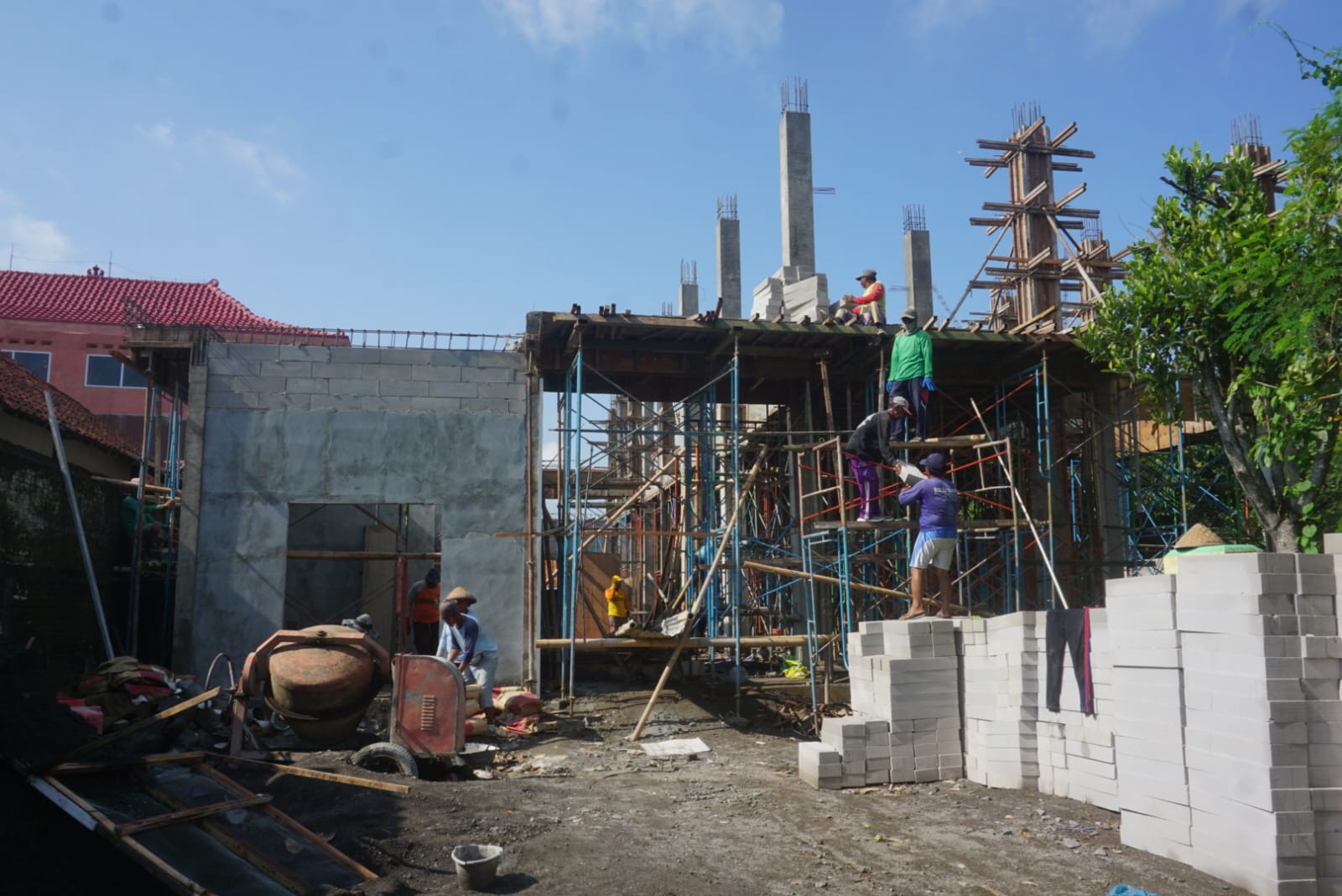 Pembangunan Puskesmas Jogonalan 2 yang berada di Desa Dompyongan, Kecamatan Jogonalan, Klaten.