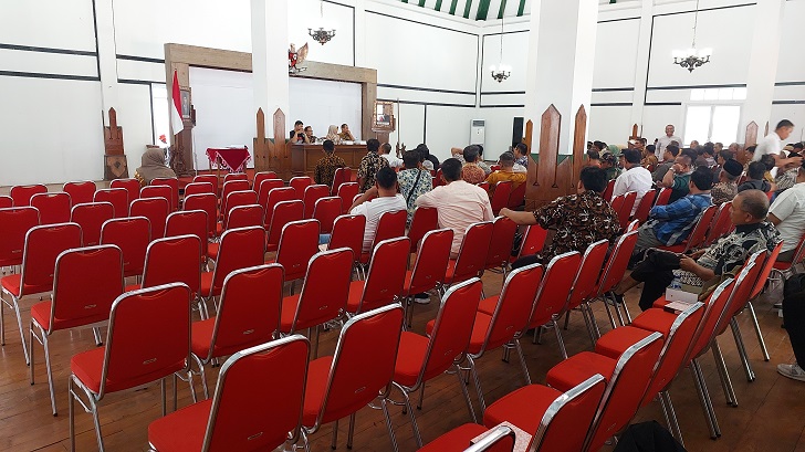 Sosialisasi Bankeudes 2024 di Pendapa Ageng Pemkab Boyolali, Jumat (27/9/2024).