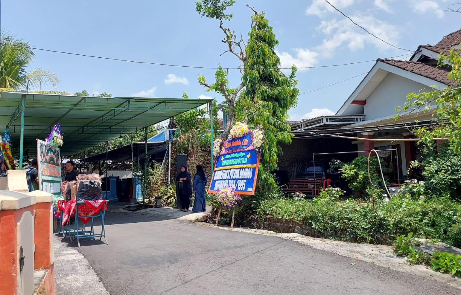 Rumah duka Bripda Rio di Dusun Ngadirejo, Kelurahan/Kecamatan Mojosongo, Boyolali, Selasa (1/10/2024).