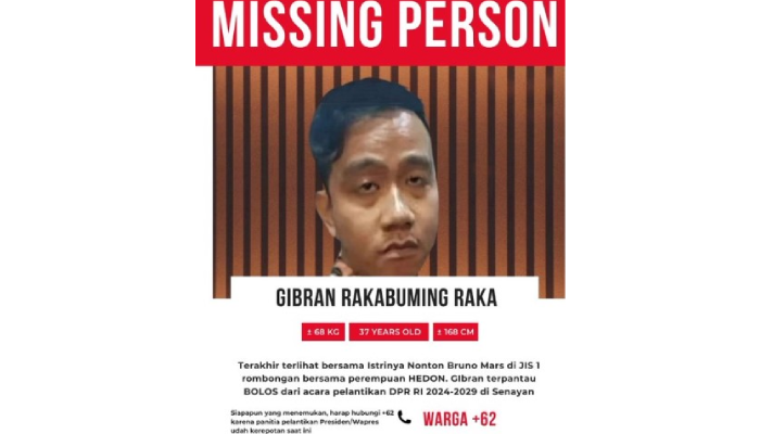 Poster Gibran Rakabuming Raka dengan judul