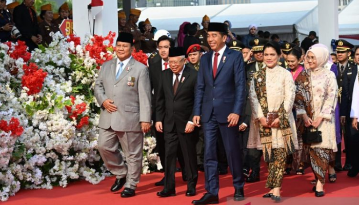 Presiden Jokowi bersama Wakil Presiden Ma