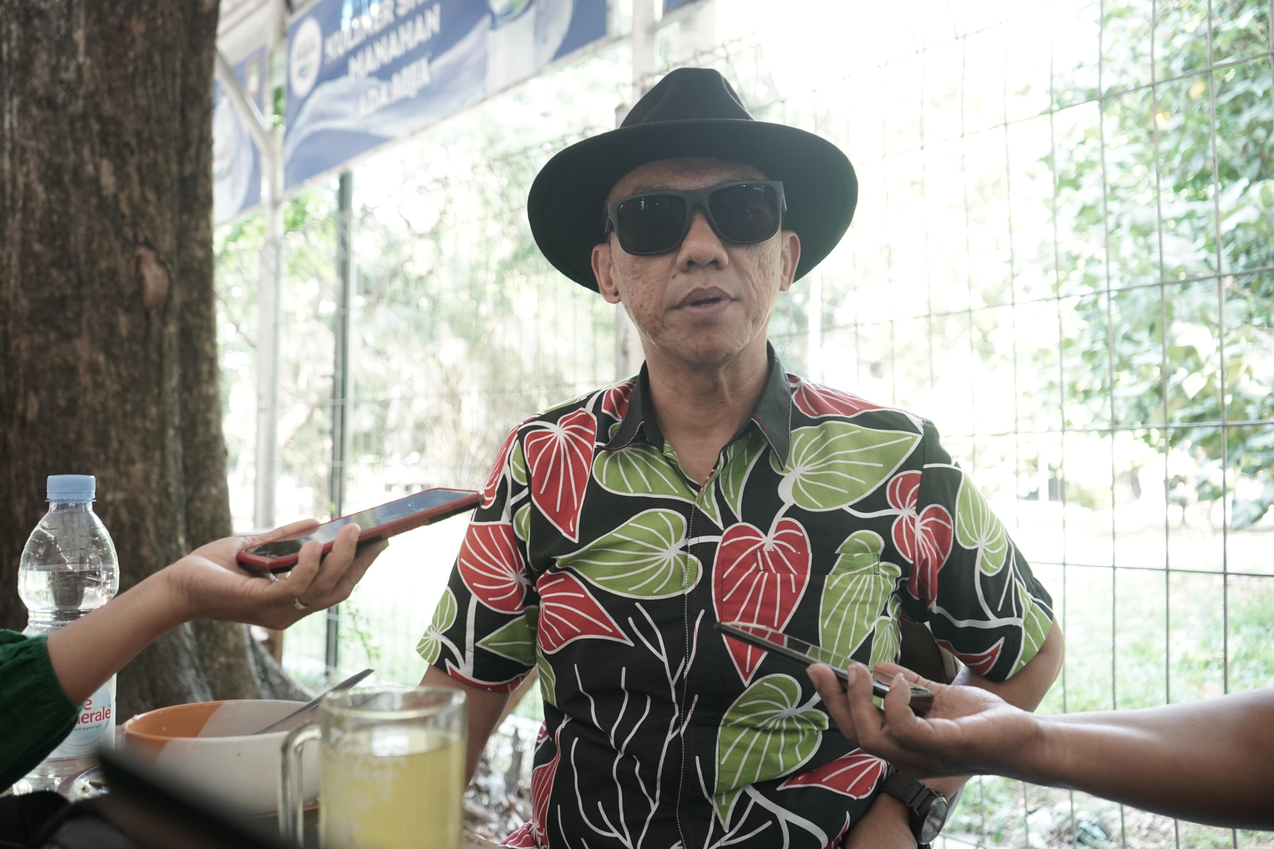 Bambang Nugroho alias Gage usai mengunjungi Festival UMKM X Peparnas di Stadion Manahan, Kamis (10/10/2024).