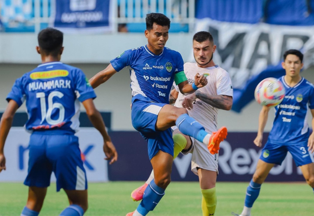 Laga PSIM Jogja melawan Persikas Subang di Stadion Mandala Krida, 12 Oktober 2024.