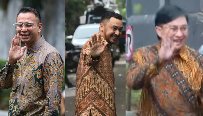 Raffi Ahmad, Giring Ganesha dan Yovie Widianto dipanggil Presiden Terpilih Prabowo Subianto ke Kertanegara, Selasa (15/10).