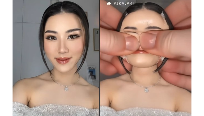 Foto jadi squishy yang jadi tren di TikTok.