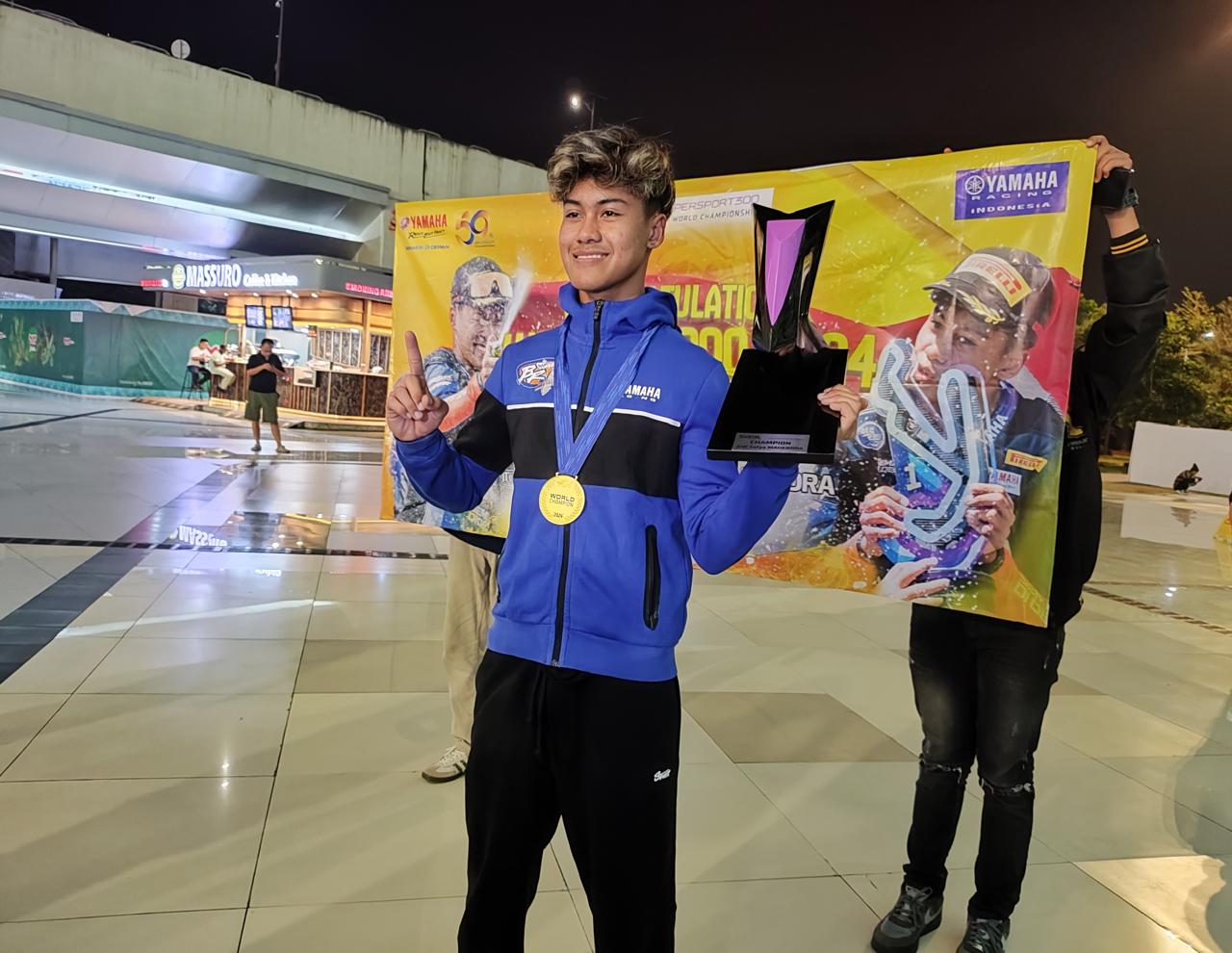 Aldi Satya Mahendra, pebalap muda binaan Yamaha Racing Indonesia moncer di  ajang bergengsi World Supersport 300 (WorldSSP300) 2024.