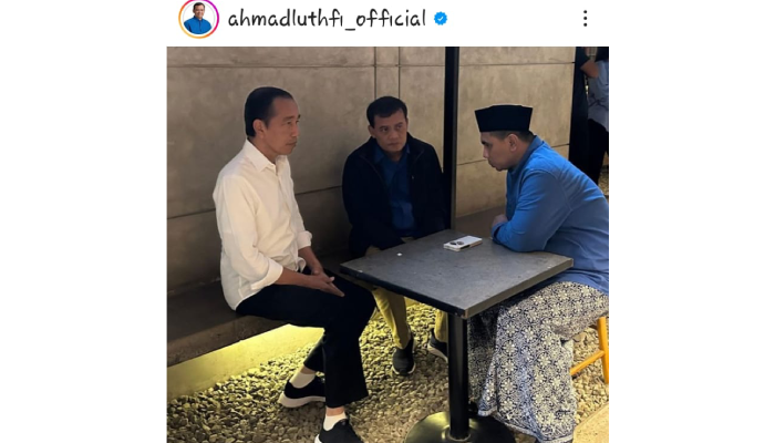 Cagub Jateng Ahmad Luthfi mengunggah momen pertemuan dirinya dan cawagub Jateng Taj Yasin Maimoen dengan Jokowi.