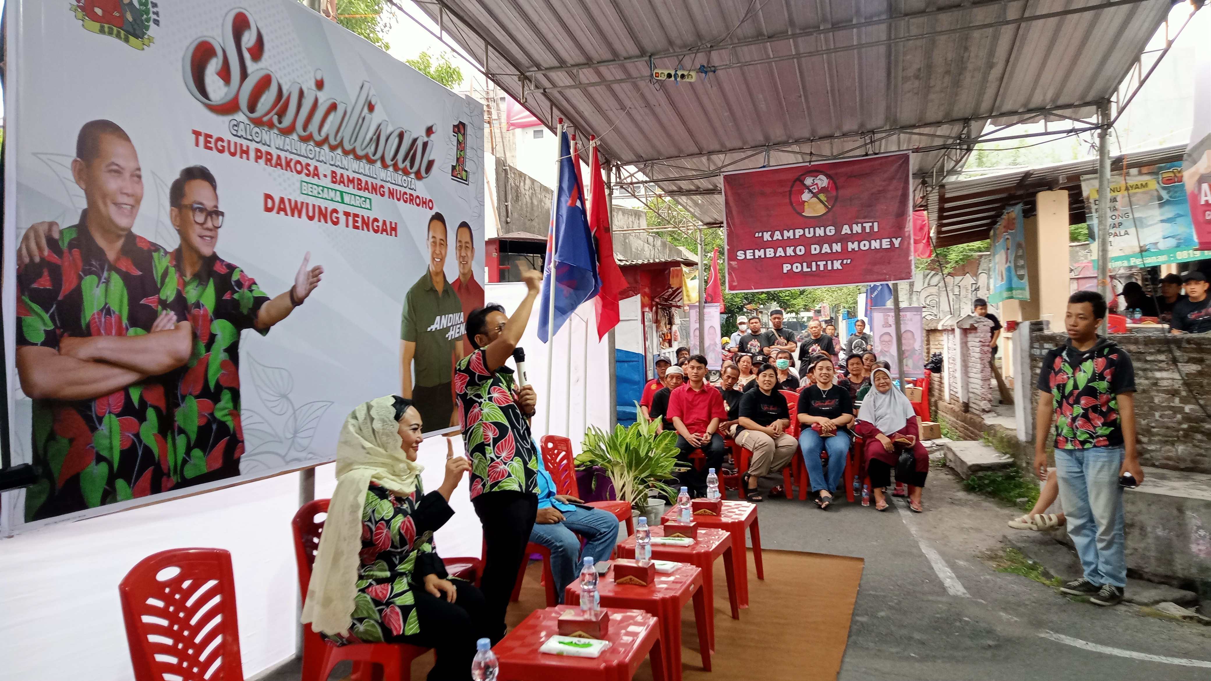 Kampung anti sembako dan money politik di Dawung Tengah, Sabtu (2/11/2024).
