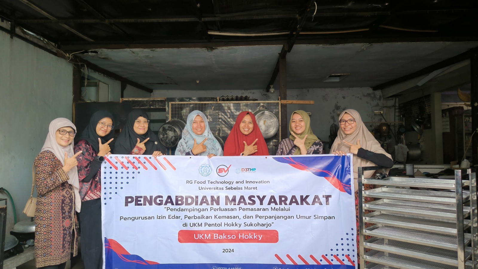 Research Group Food Technology and Innovation dari Prodi D3 Teknologi Hasil Pertanian SV UNS gelar pengabdian masyarakat di UKM Bakso Hokky Sukoharjo