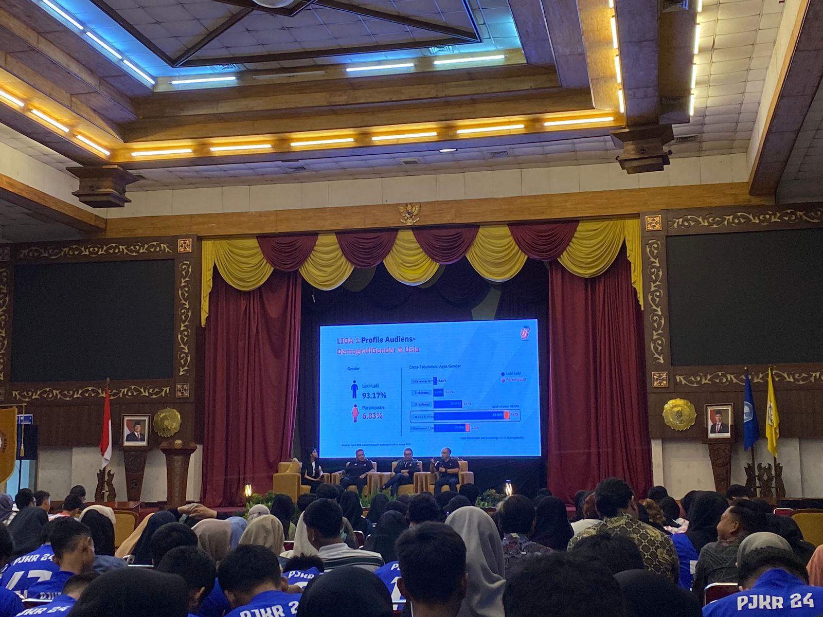 Liga Indonesia Goes to Campus di Auditorium Universitas Sebelas Maret, Selasa (5/11) pagi.