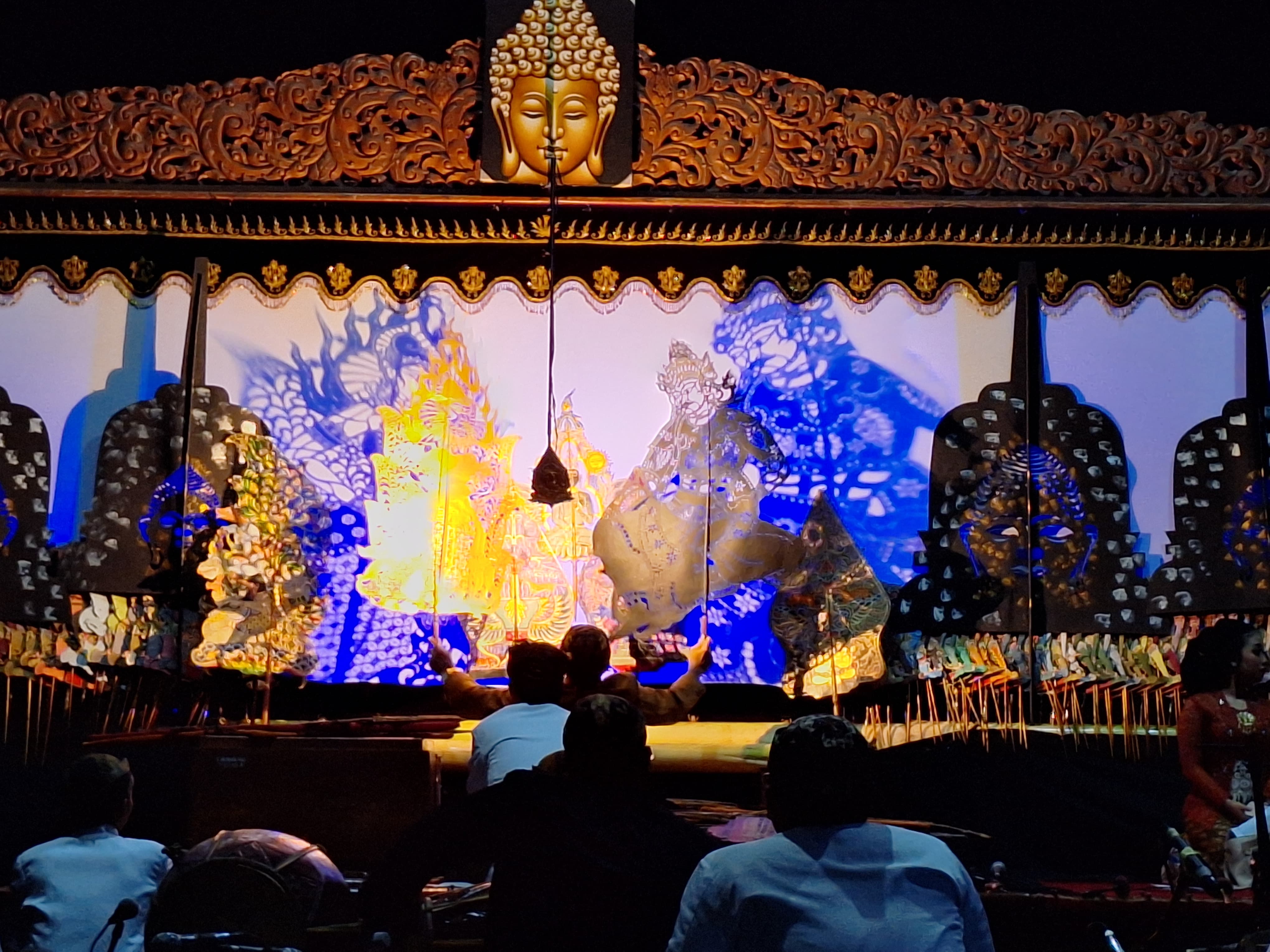 Pergelaran wayang buddha lakon Gandawyuha dalam rangkaian peringatan Hari Wayang Dunia ke-10, Sabtu (2/11/2024).