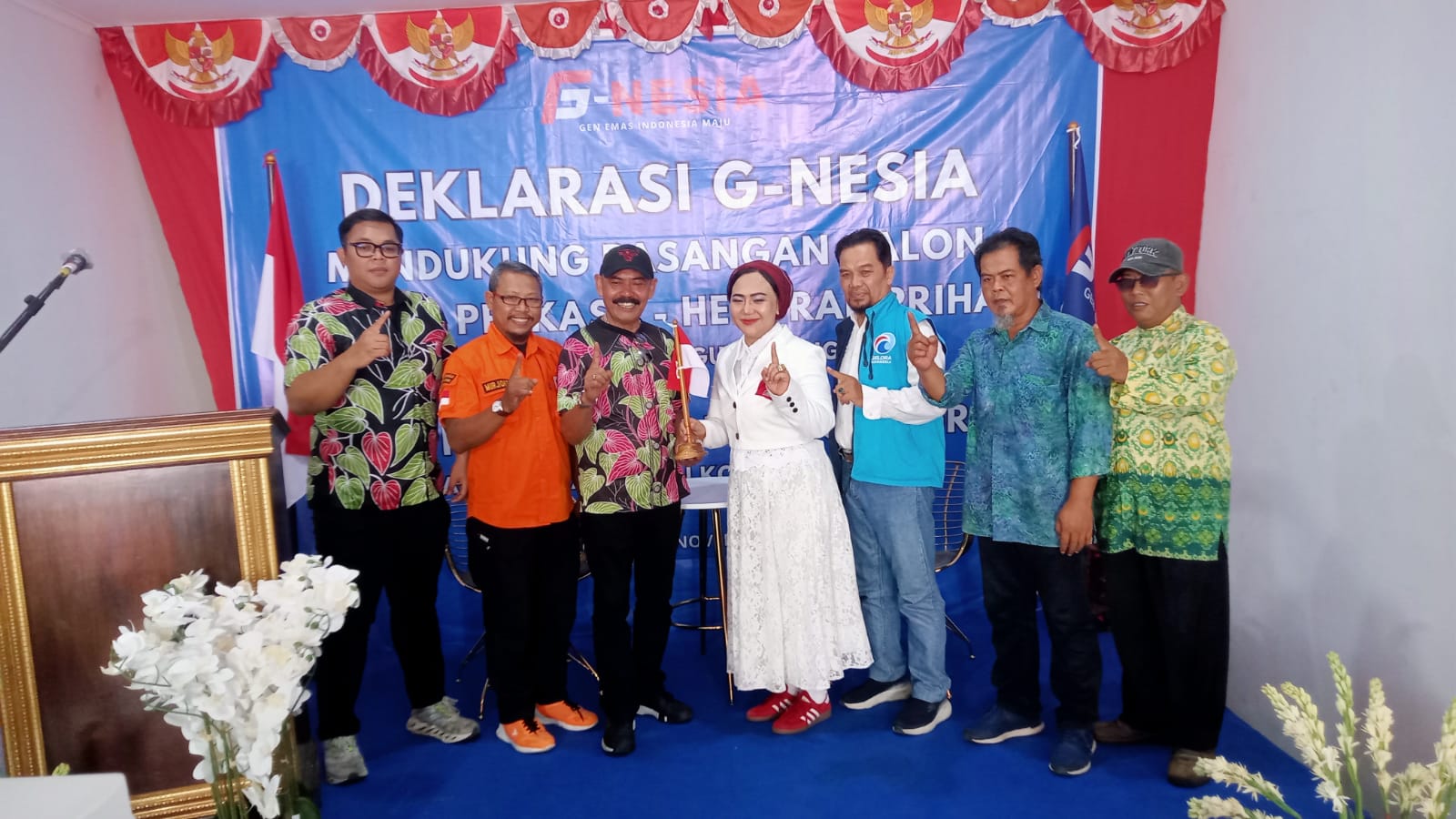 Deklarasi dukungan G-Nesia untuk kemenangan paslon Pilkada Solo Teguh Prakosa-Bambang Gage dan paslon Pilgub Andika Perkasa-Hendrar Prihadi.