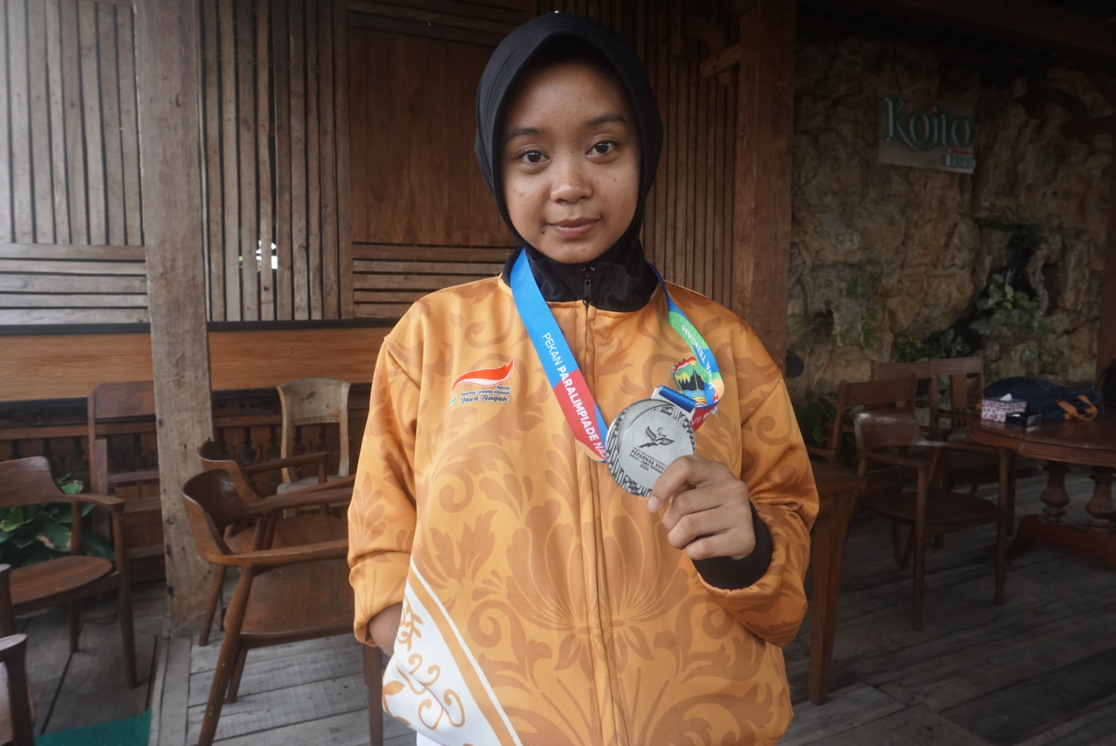 Nafara Putri Salsabila punya tekad kuat. (Angga Purenda/Radar Solo)