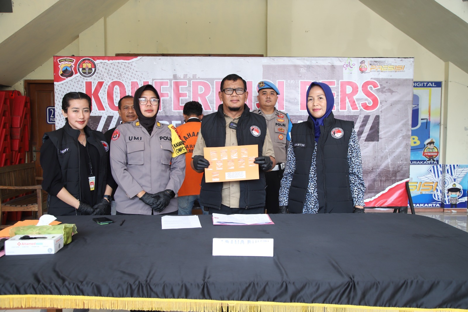 Pelaku kurir sabu yang berhasil ditangkap Polresta Solo.