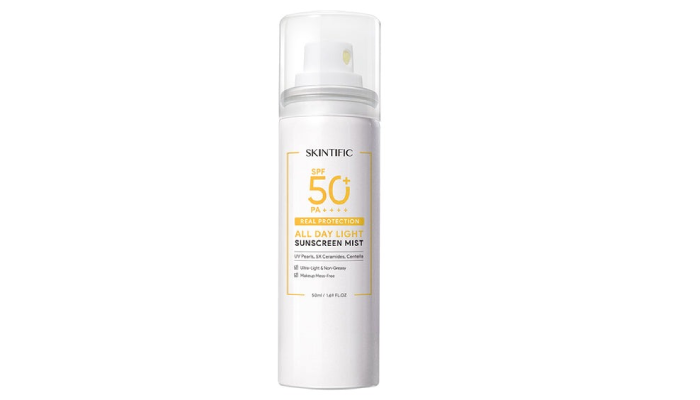 SKINTIFIC All Day Light Sunscreen Mist SPF 50+ PA++++