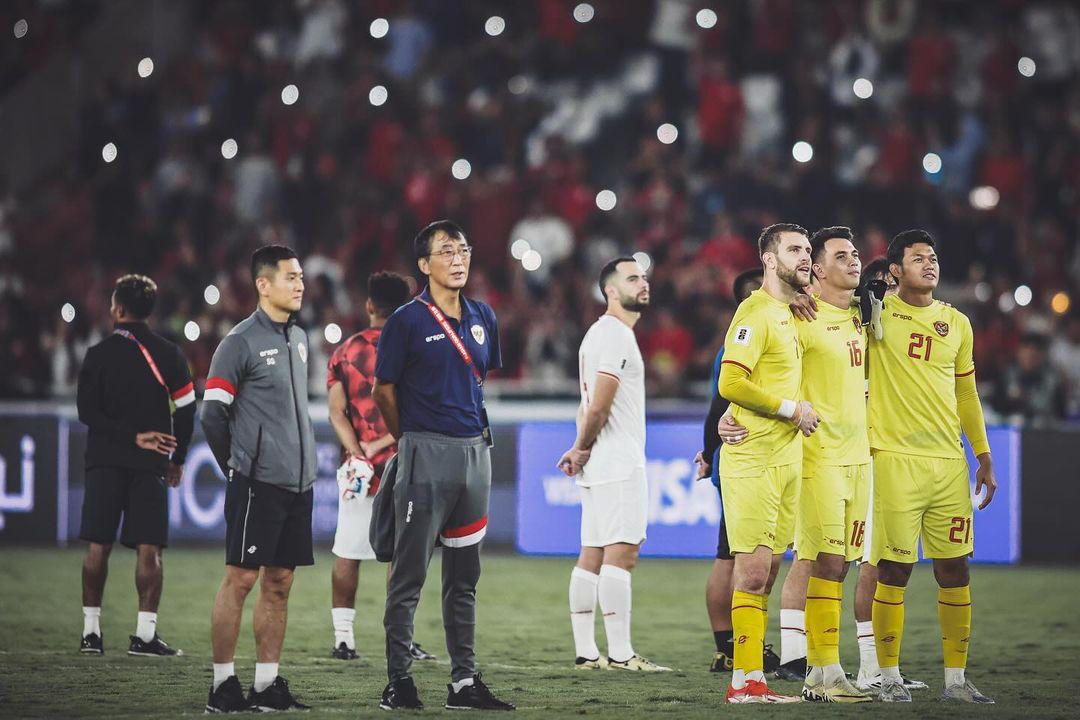 Tiga penjaga gawang Indonesia&nbsp;kompak saling mendukung. (IG Marteen Paes)