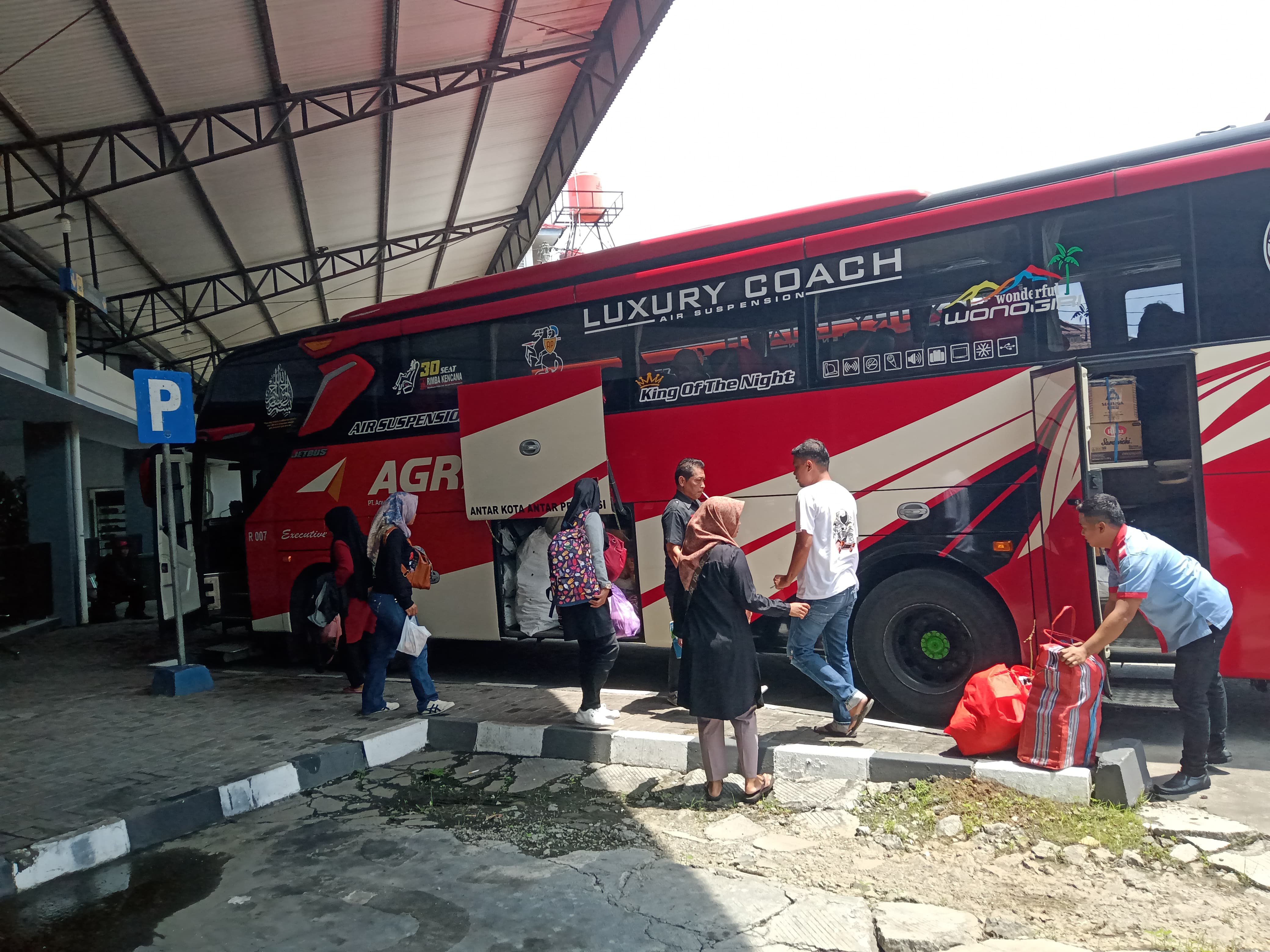 Suasana di Terminal Tipe A Wonogiri,Kamis (5/12/2024).