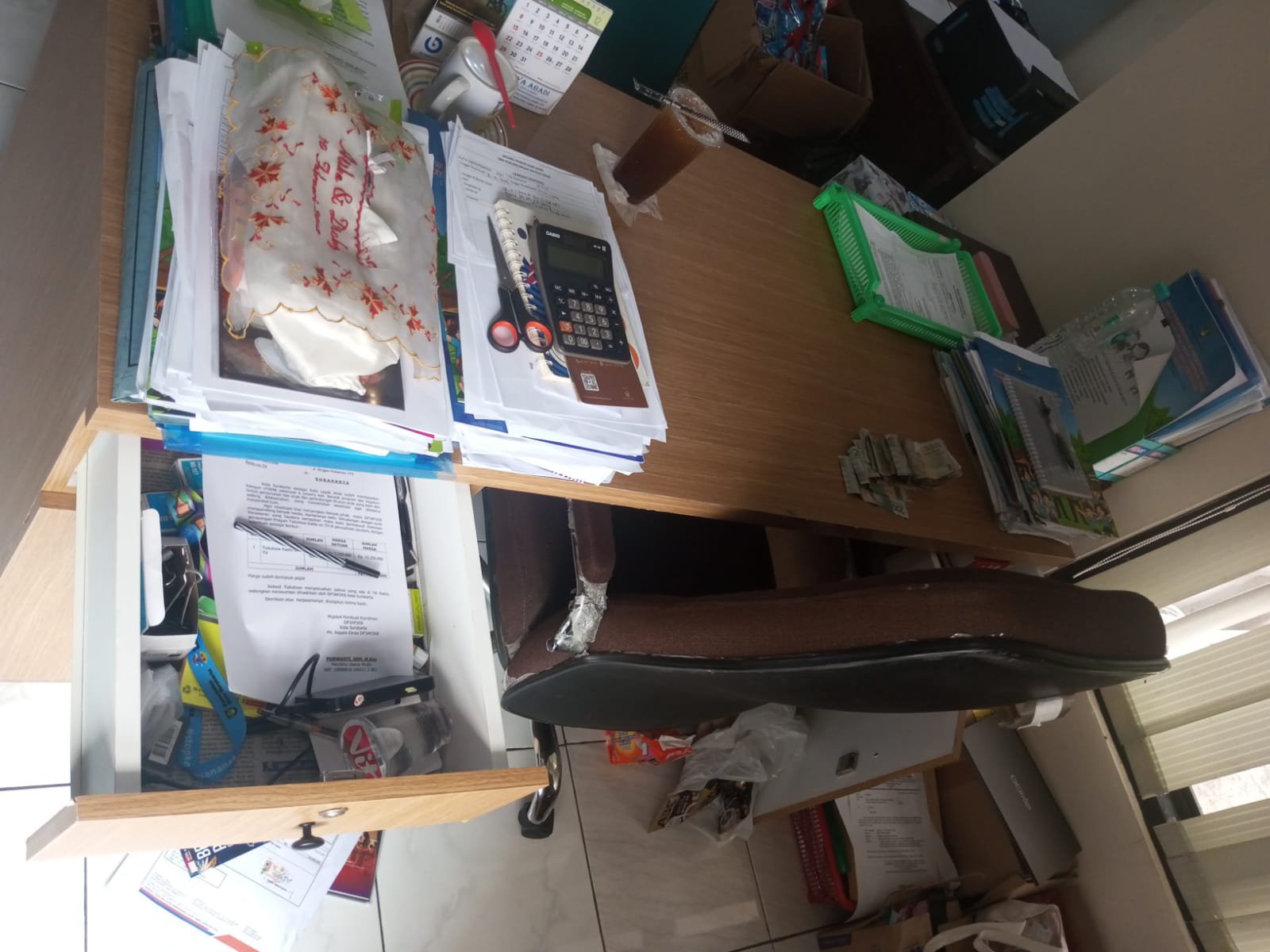 Kondisi laci di Kantor Bidang Perlindungan Perempuan dan Anak (PPA) Solo di kompleks Balai Kota Solo, Jumat (6/12/2024)