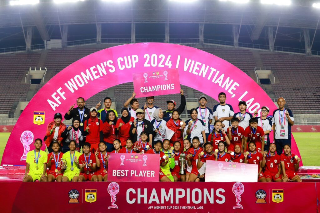 Timnas Putri Indonesia jiara Piala AFF 2024 di Laos, beberapa pemain jadi bagian dari skuad U-19.