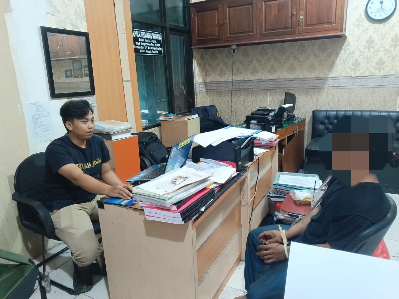 Pelaku pencurian sepeda motor diperiksa di Mapolres Wonogiri belum lama ini.