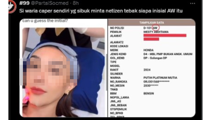 Postingan soal isu elit partai diduga punya simpanan waria.