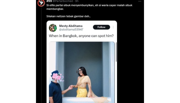 Postingan Mesty Abditama yang dibagikan akun X @PartaiSocmed.
