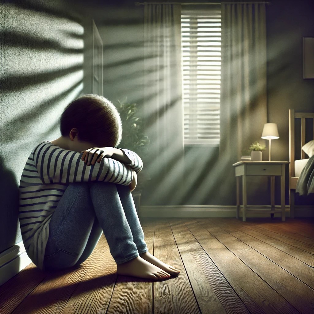 Ilustrasi anak bawah umur yang mengalami trauma.