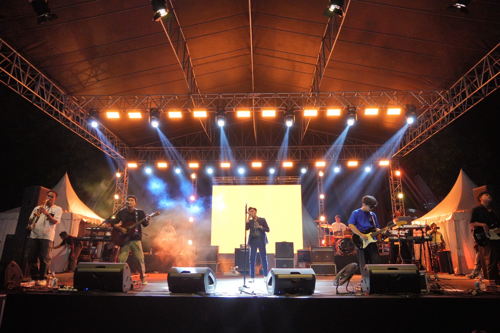 Pentas musik Gempur Rokok Ilegal yang digelar Pemkab Klaten, September 2024 lalu. (Angga Purenda/Radar Solo)