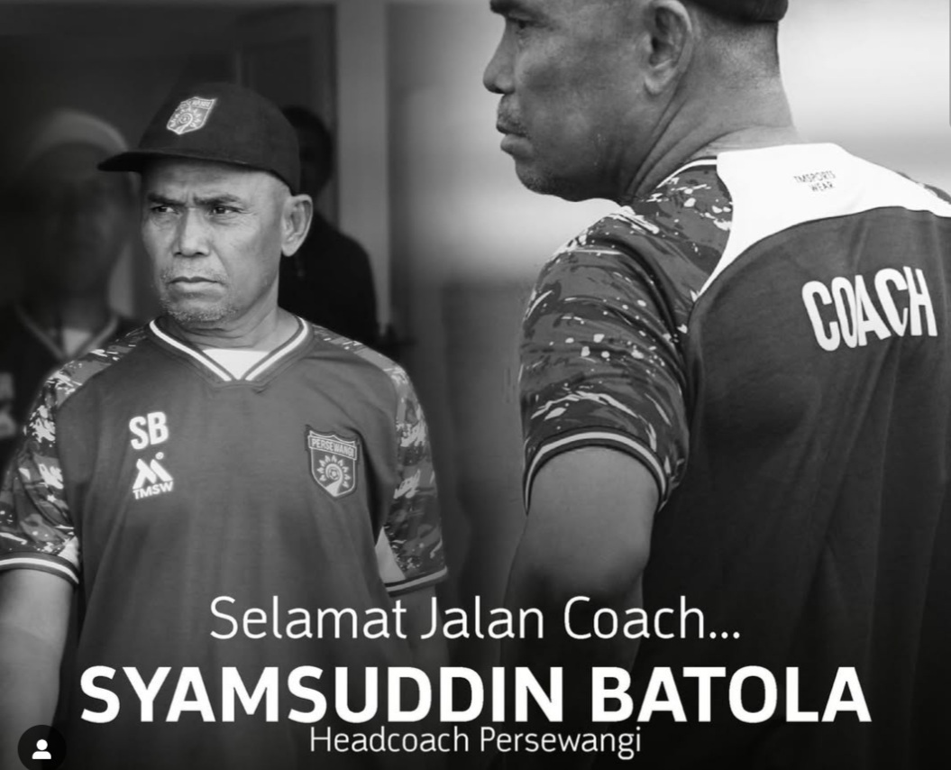 Persewangi Banyuwangi ikut bersedih atas meninggalnya pelatihnya Syamsuddin Batolla.